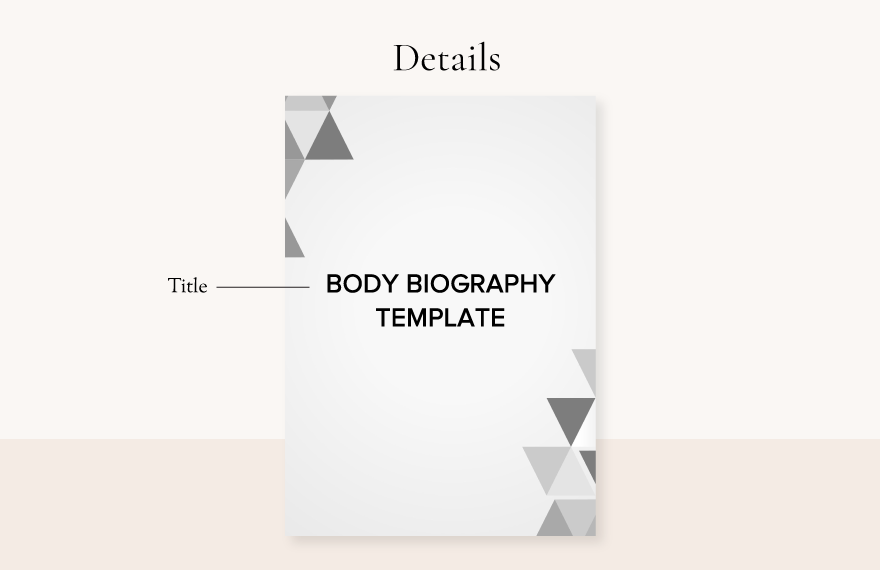 Body Biography Template
