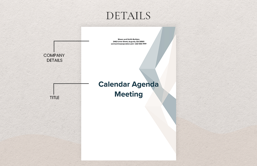 Calendar Agenda Template - Google Docs, Word | Template.net