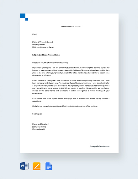 42+ FREE Proposal Letter Templates - Word | Google Docs | Apple (MAC ...