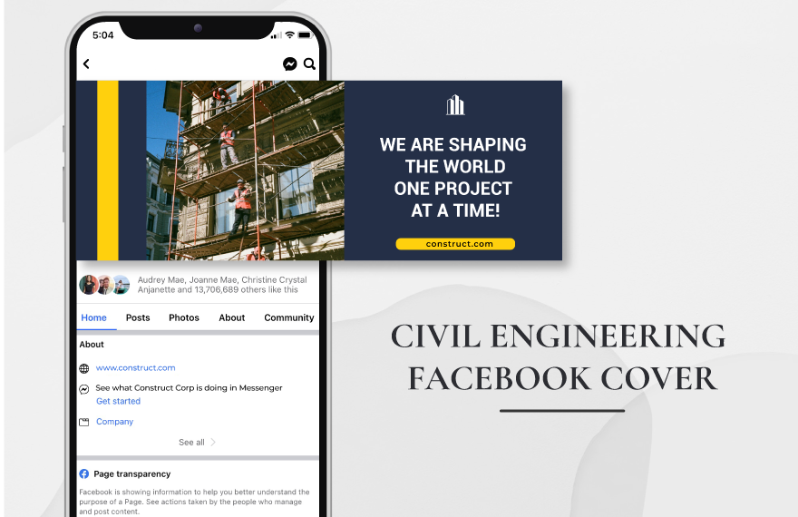Civil Engineering Facebook Cover