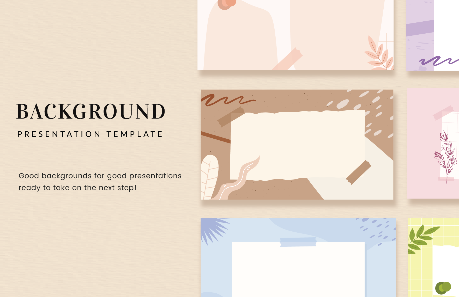 draw the background of presentation package