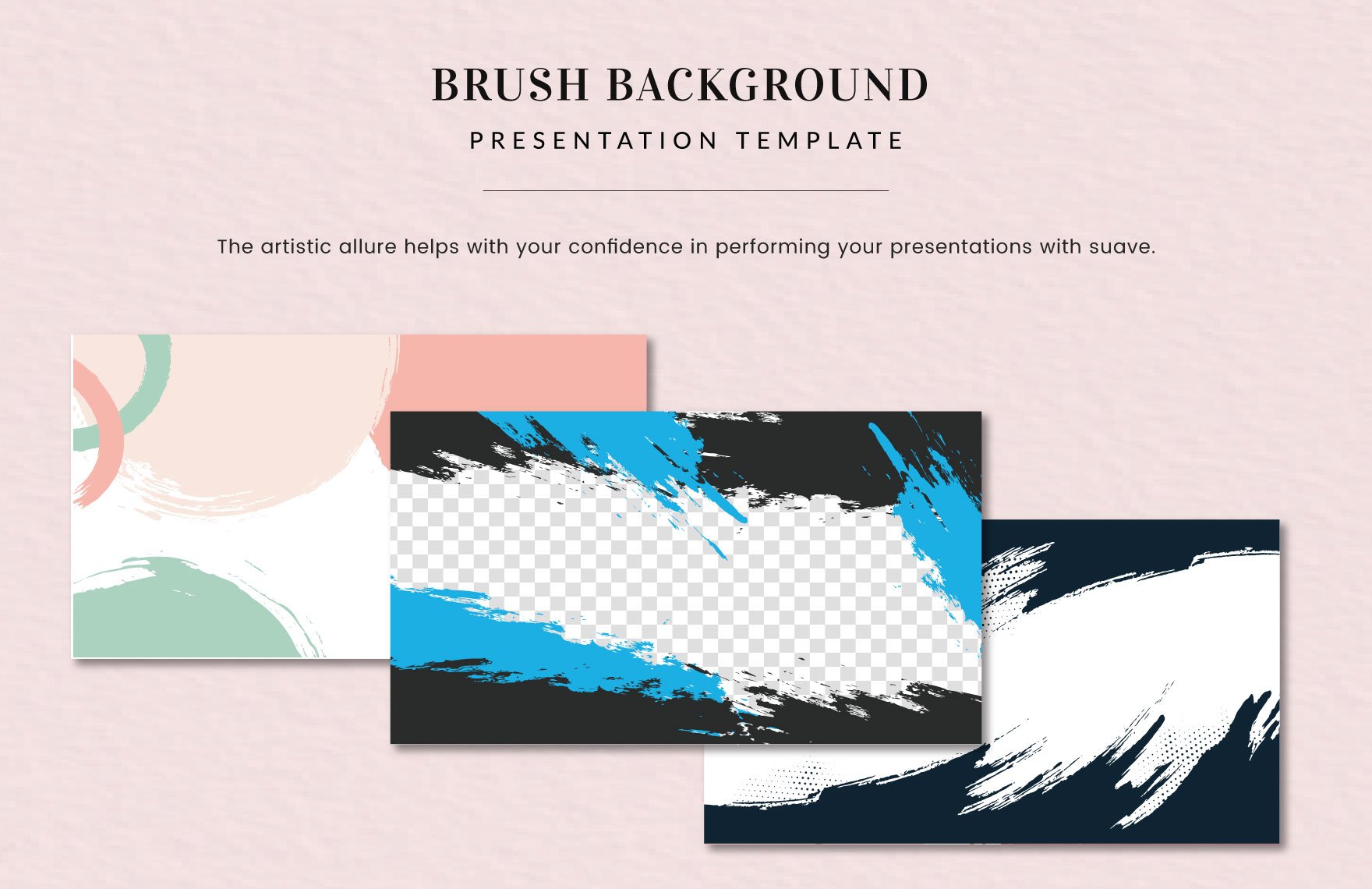 Brush Background Presentation in PDF, Illustrator, PowerPoint, Google Slides, EPS, SVG, PNG, JPEG