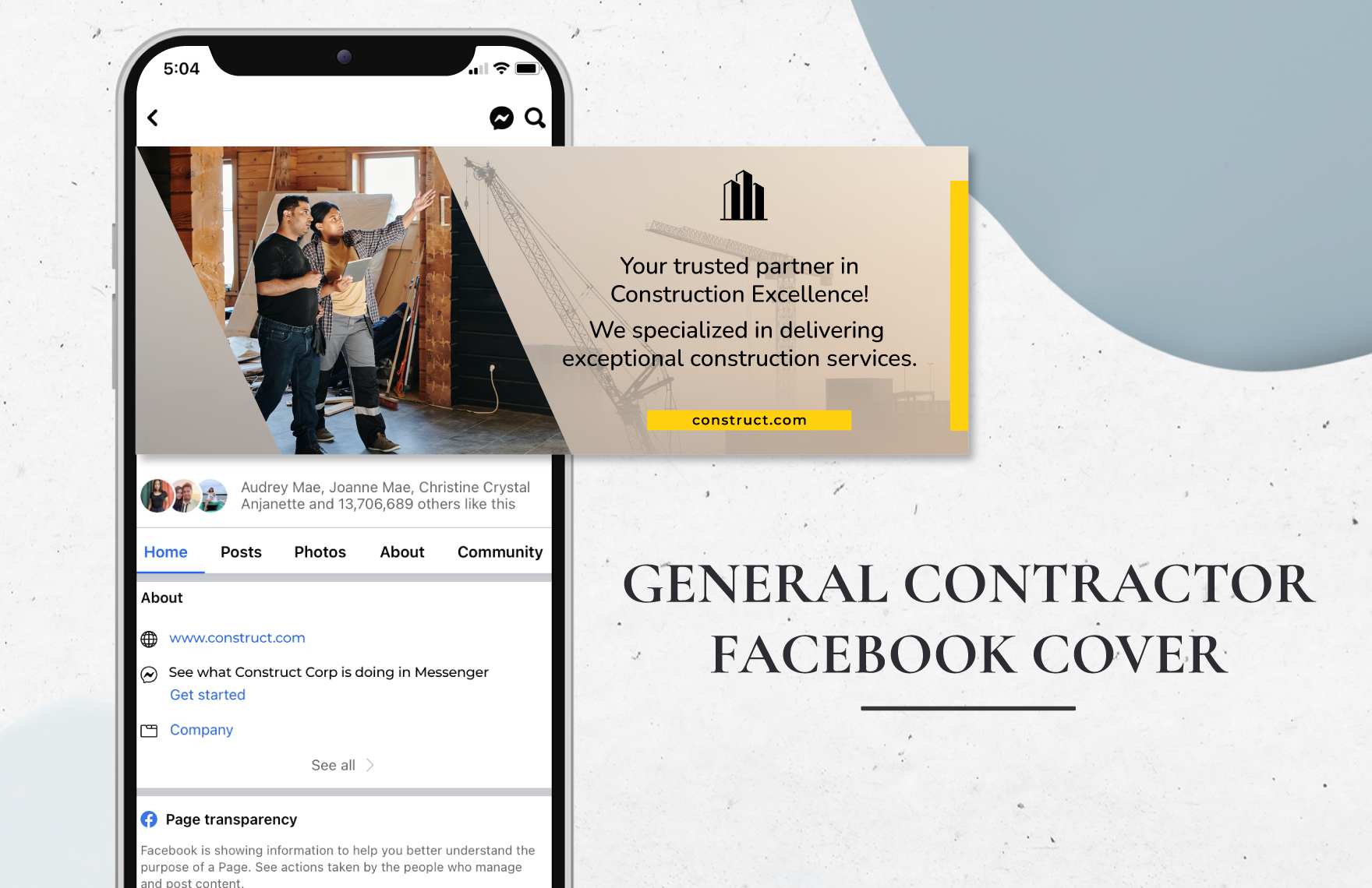 General Contractor Facebook Cover