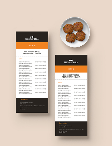 apple pages templates restaurant menu