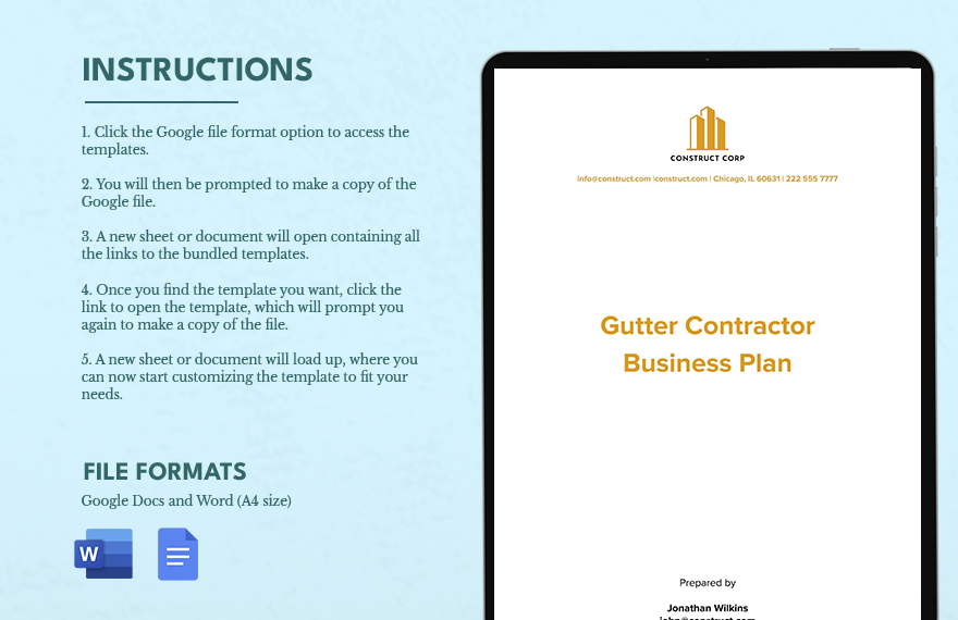  Gutter Contractor Business Plan