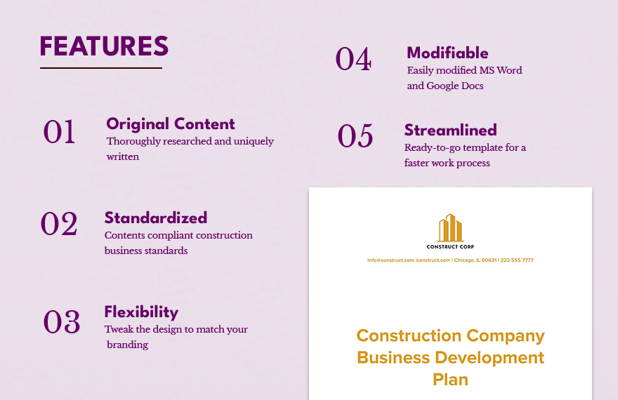 Construction Company Business Development Plan
