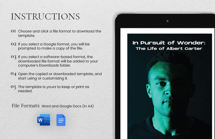 Author Biography Template