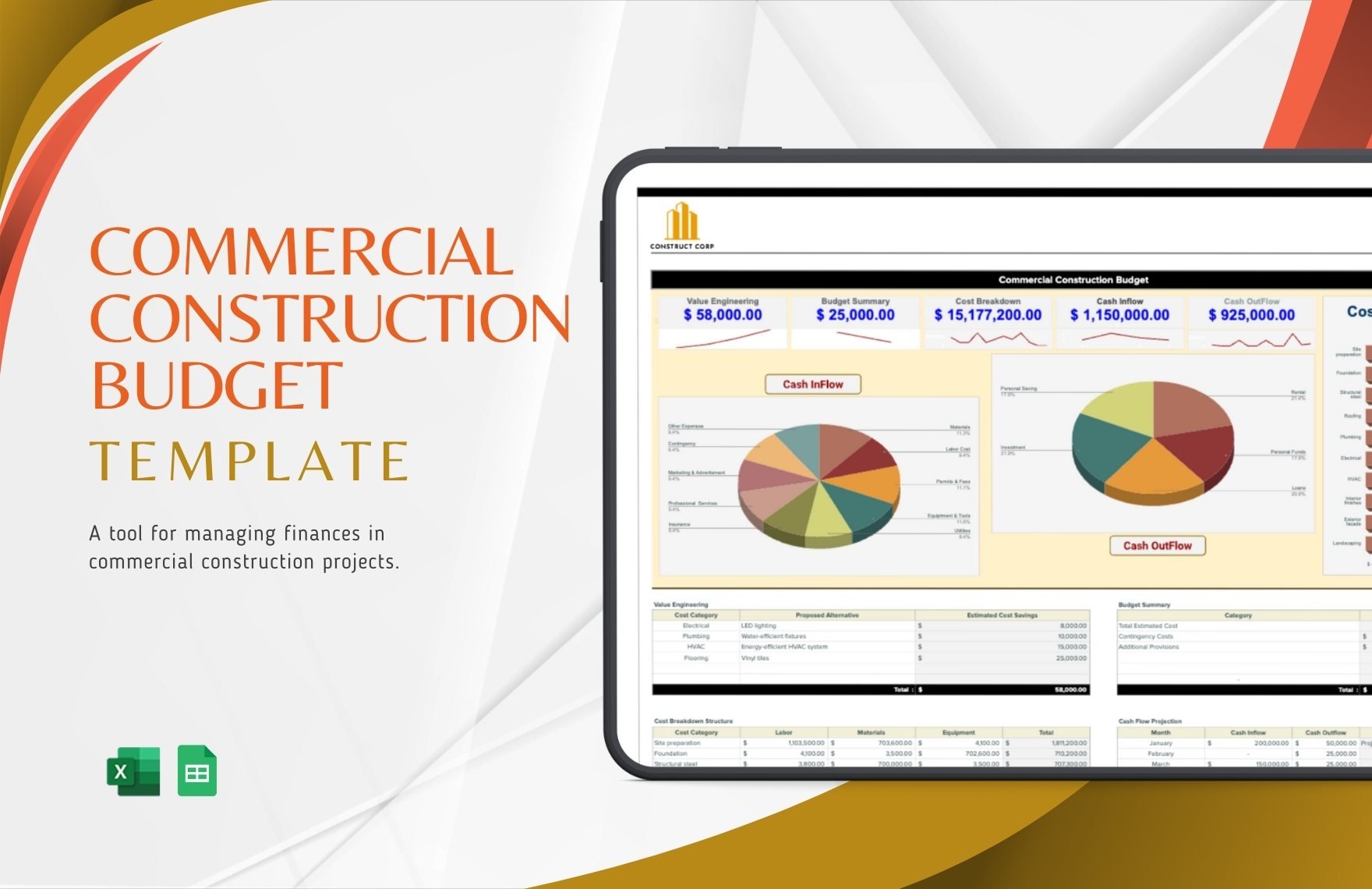 Commercial Construction Budget Template
