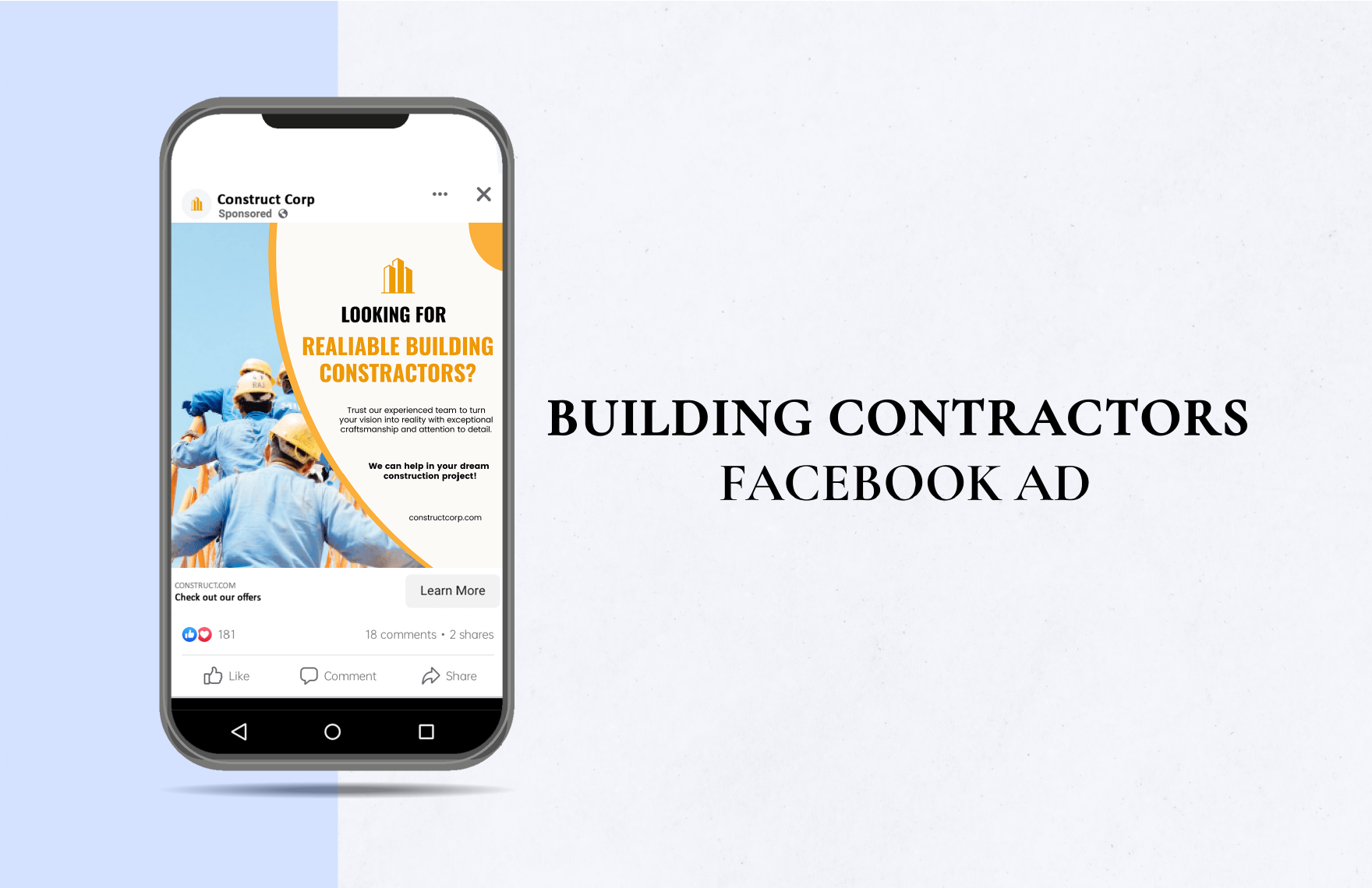 Building Contractors Facebook Ad Template