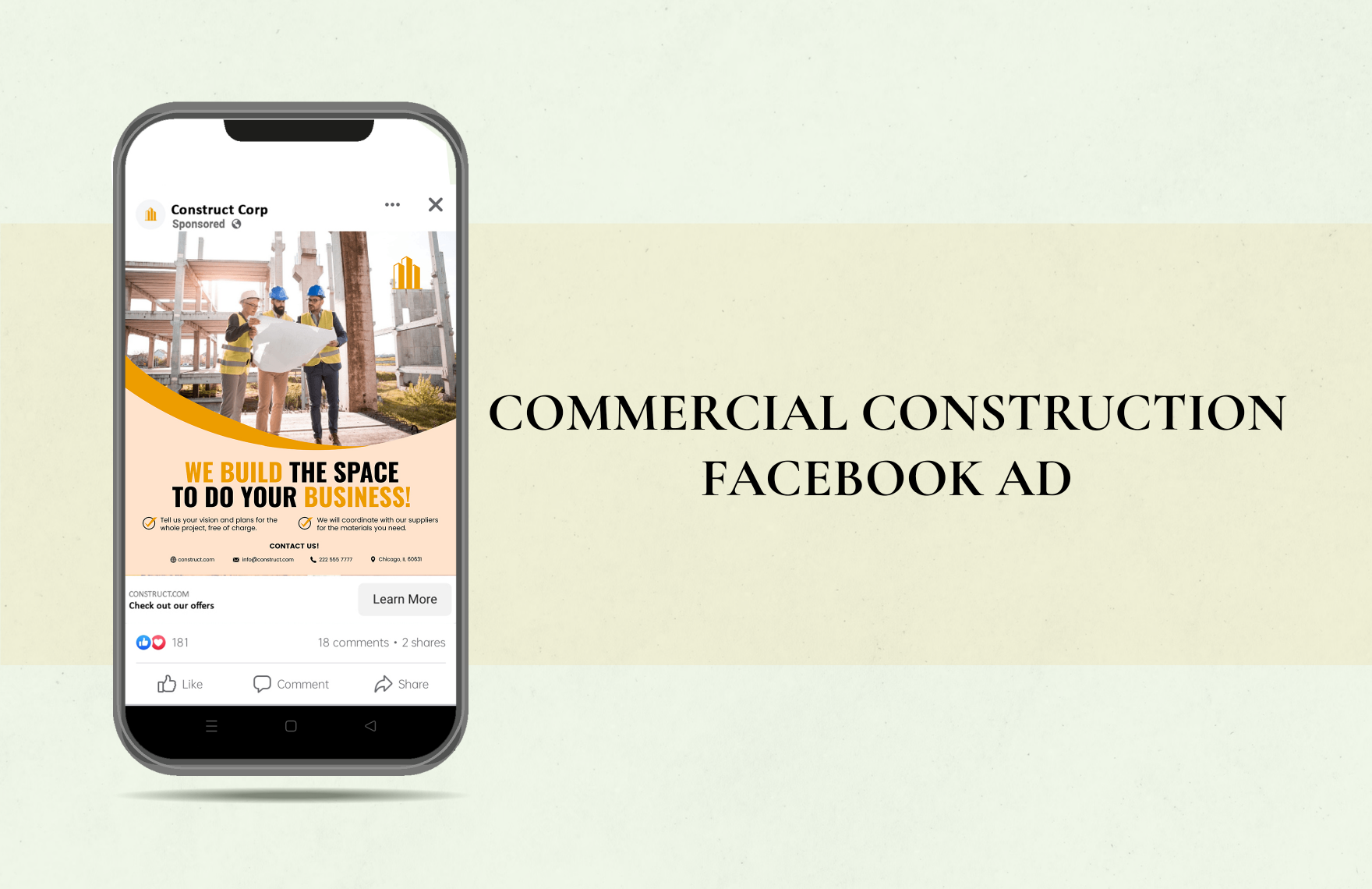Commercial Construction Facebook Ad