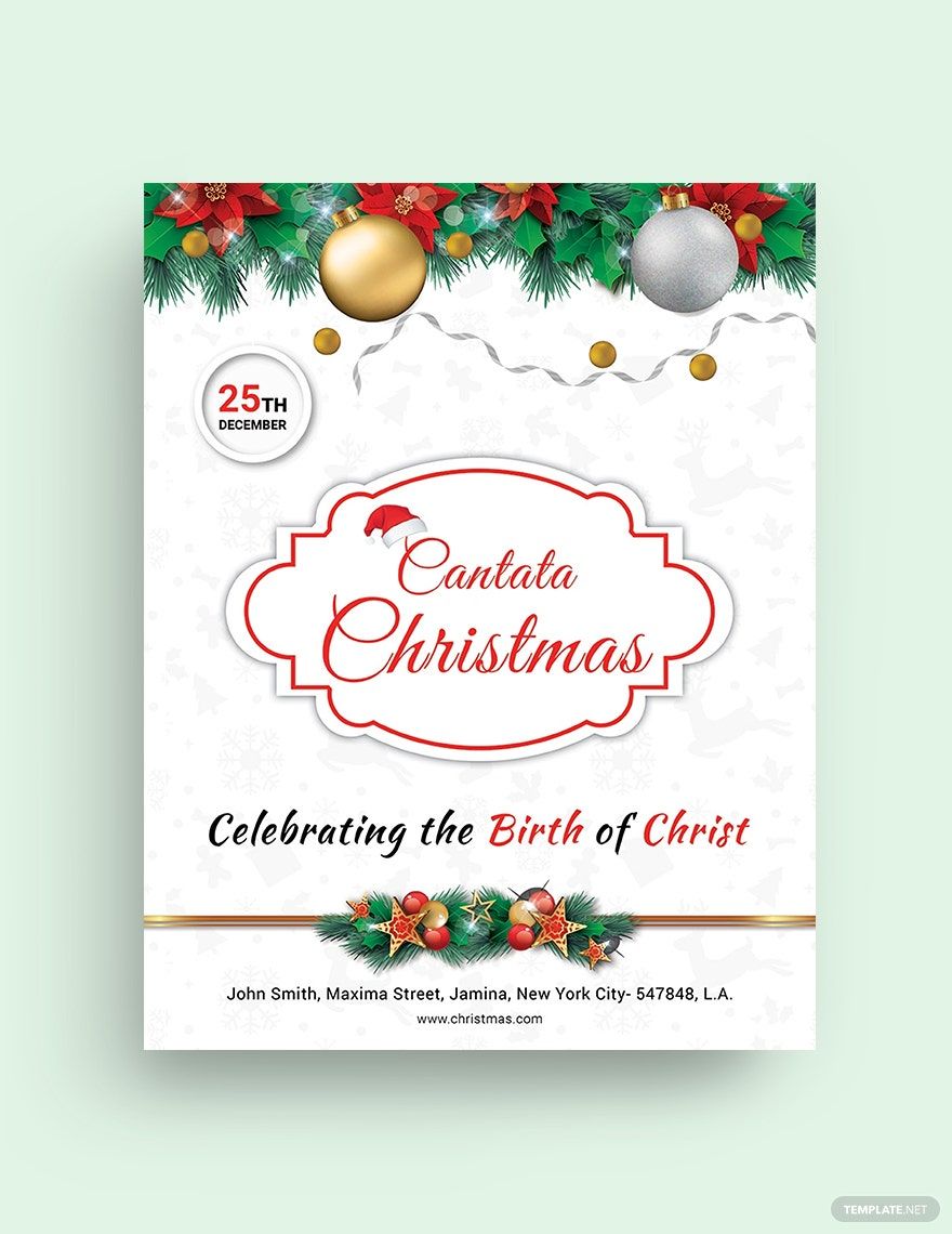 Christmas Church Flyer Template