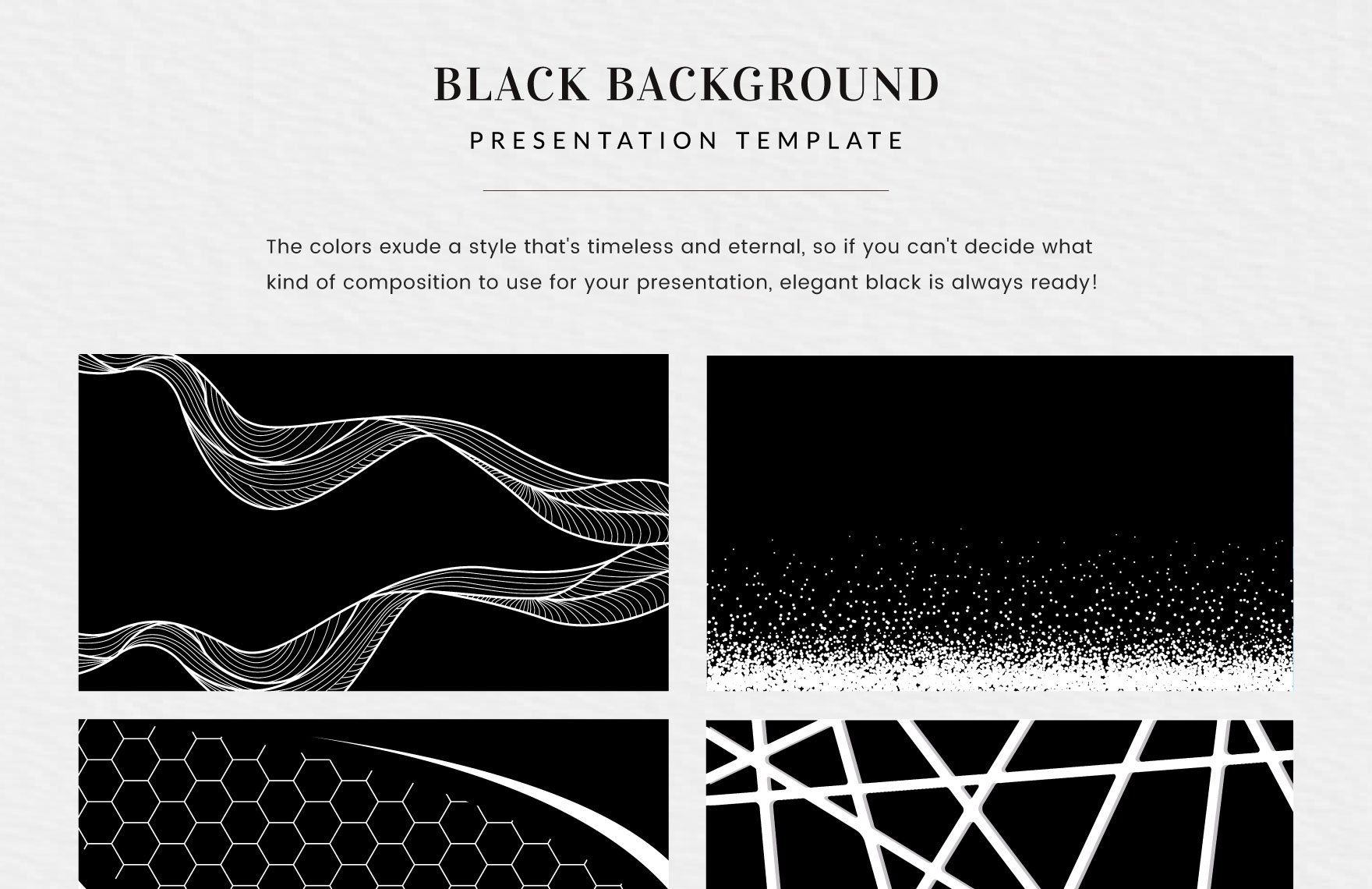 Black Background Presentation