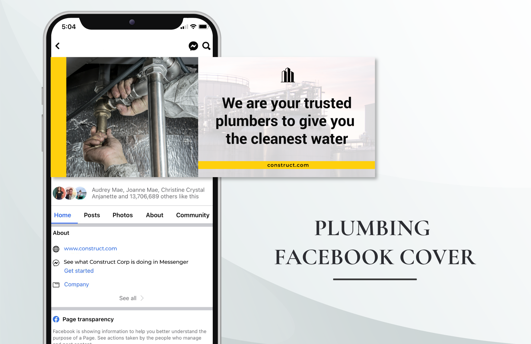 Plumbing Facebook Cover