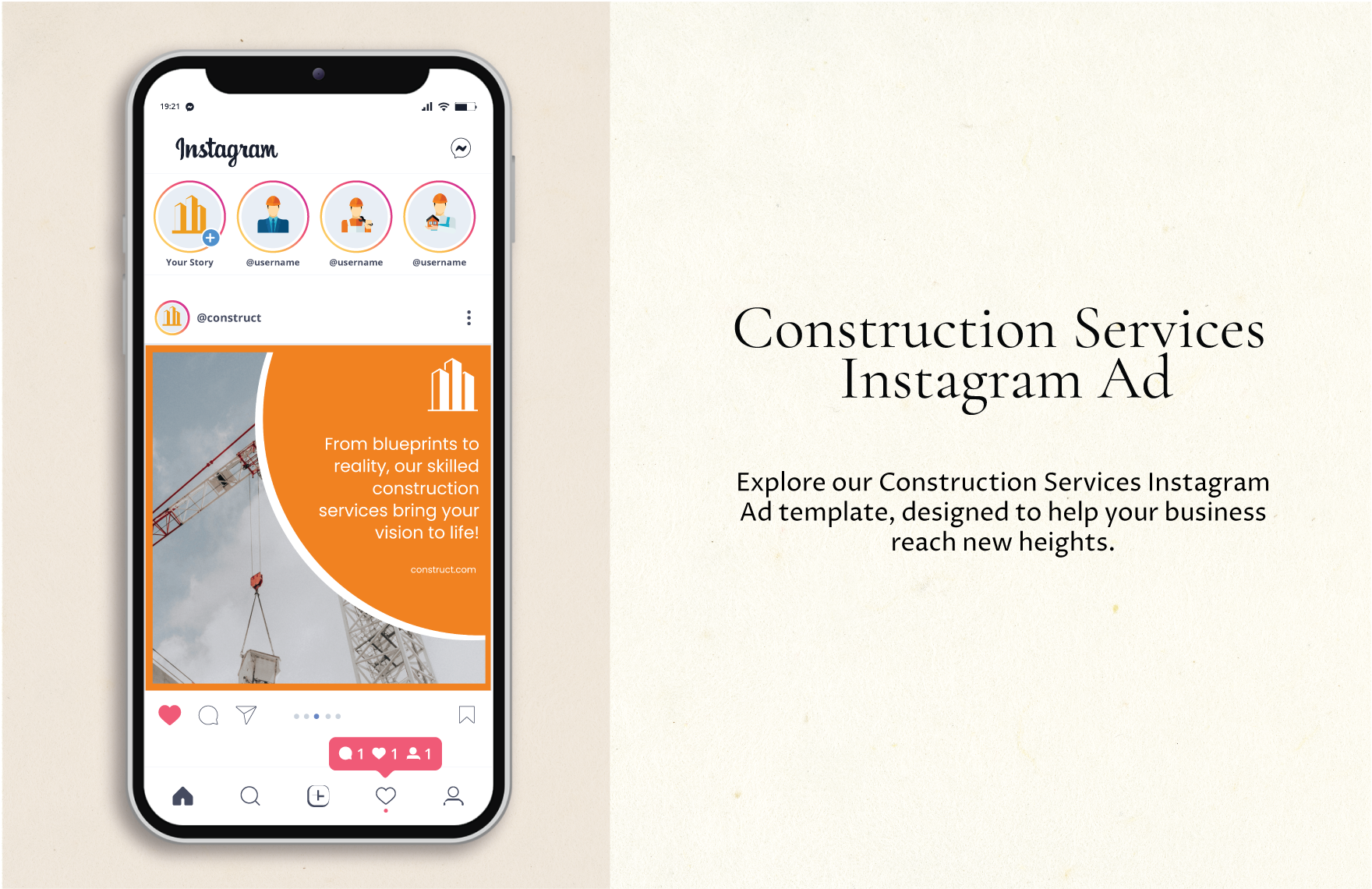 Construction Services Instagram Ad