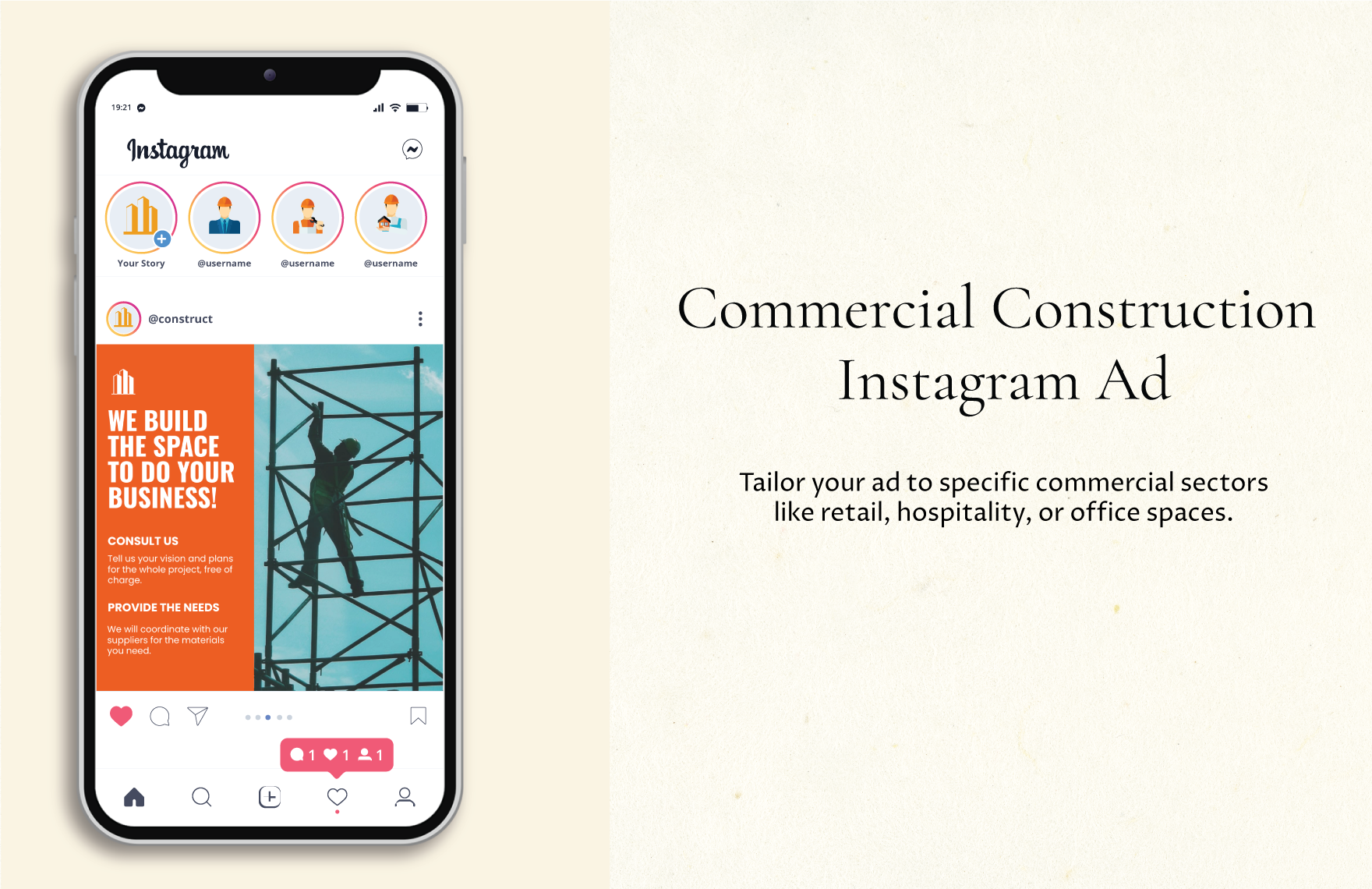 Commercial Construction Instagram Ad