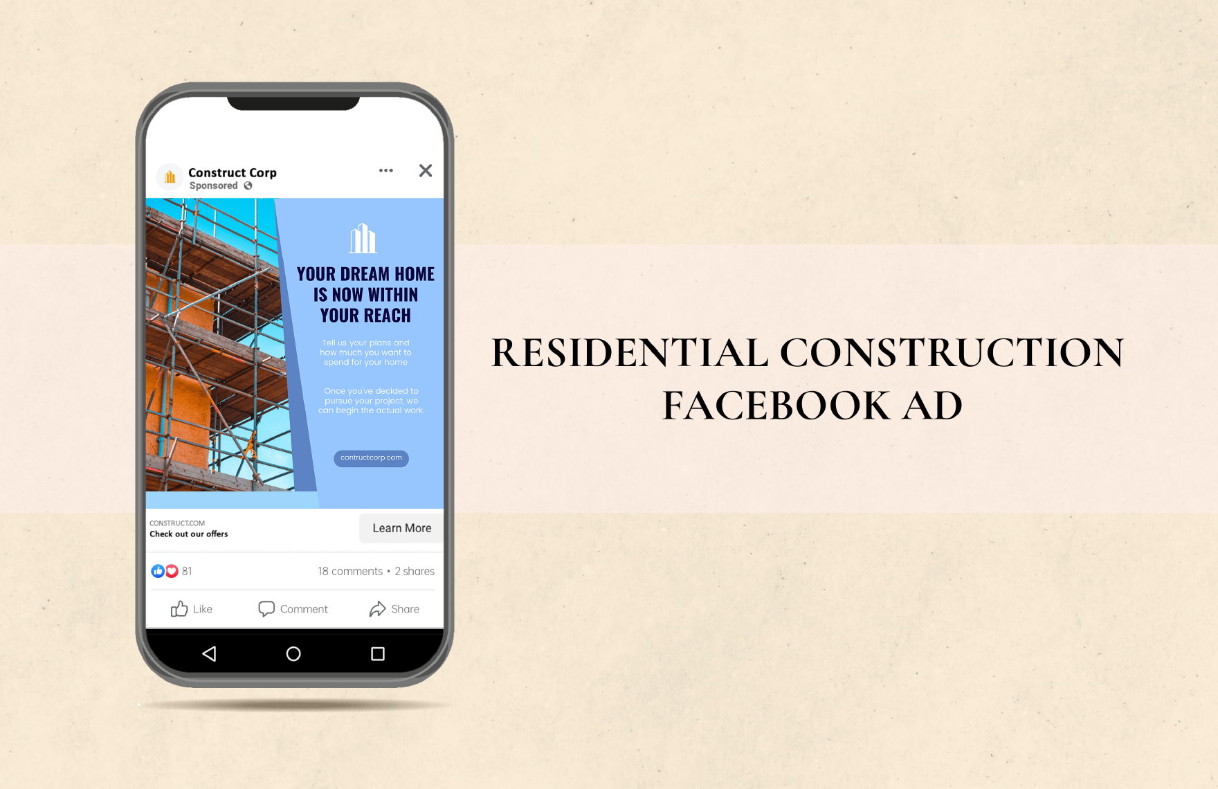 Residential Construction Facebook Ad