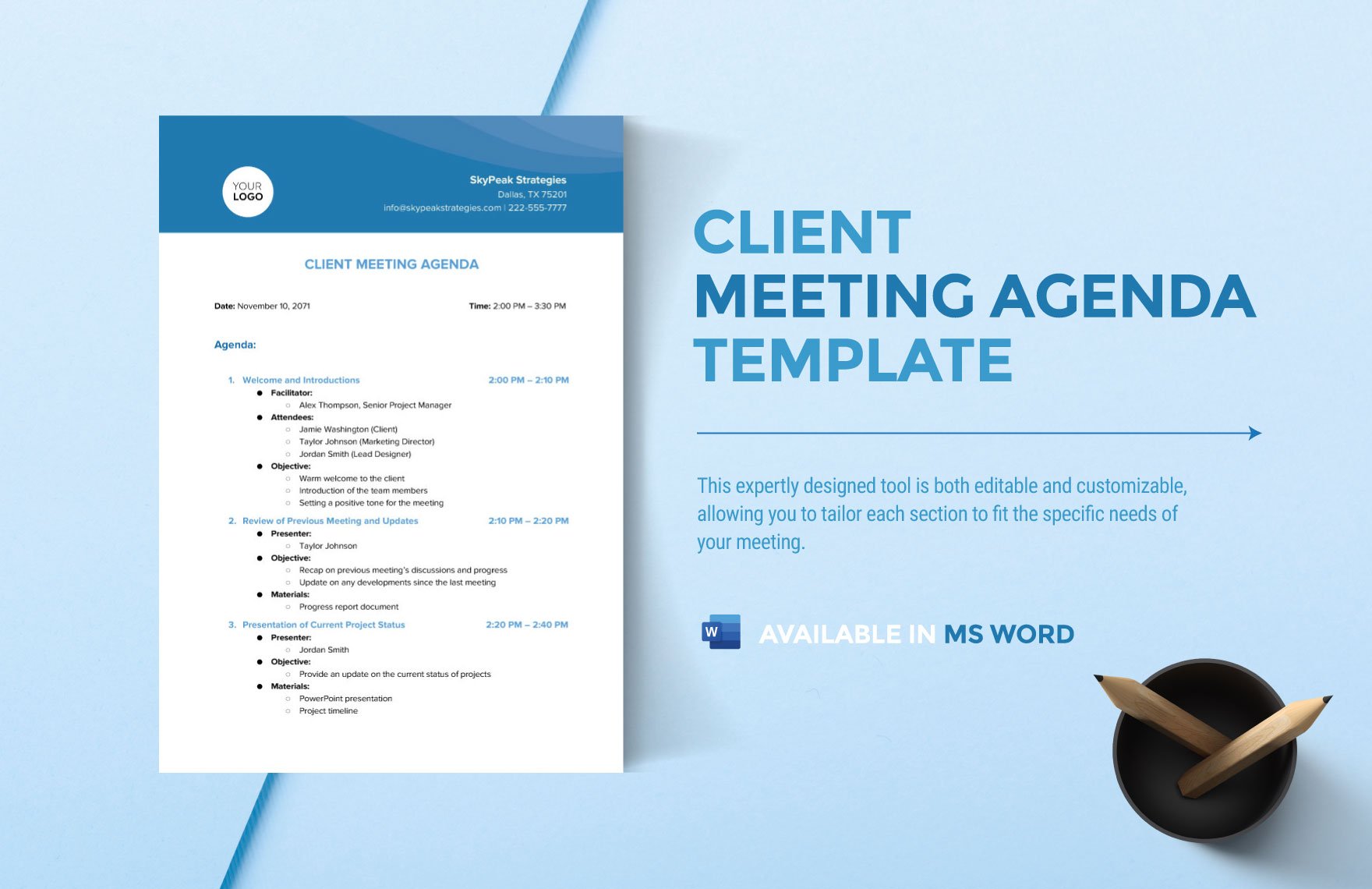 Client Meeting Agenda Template