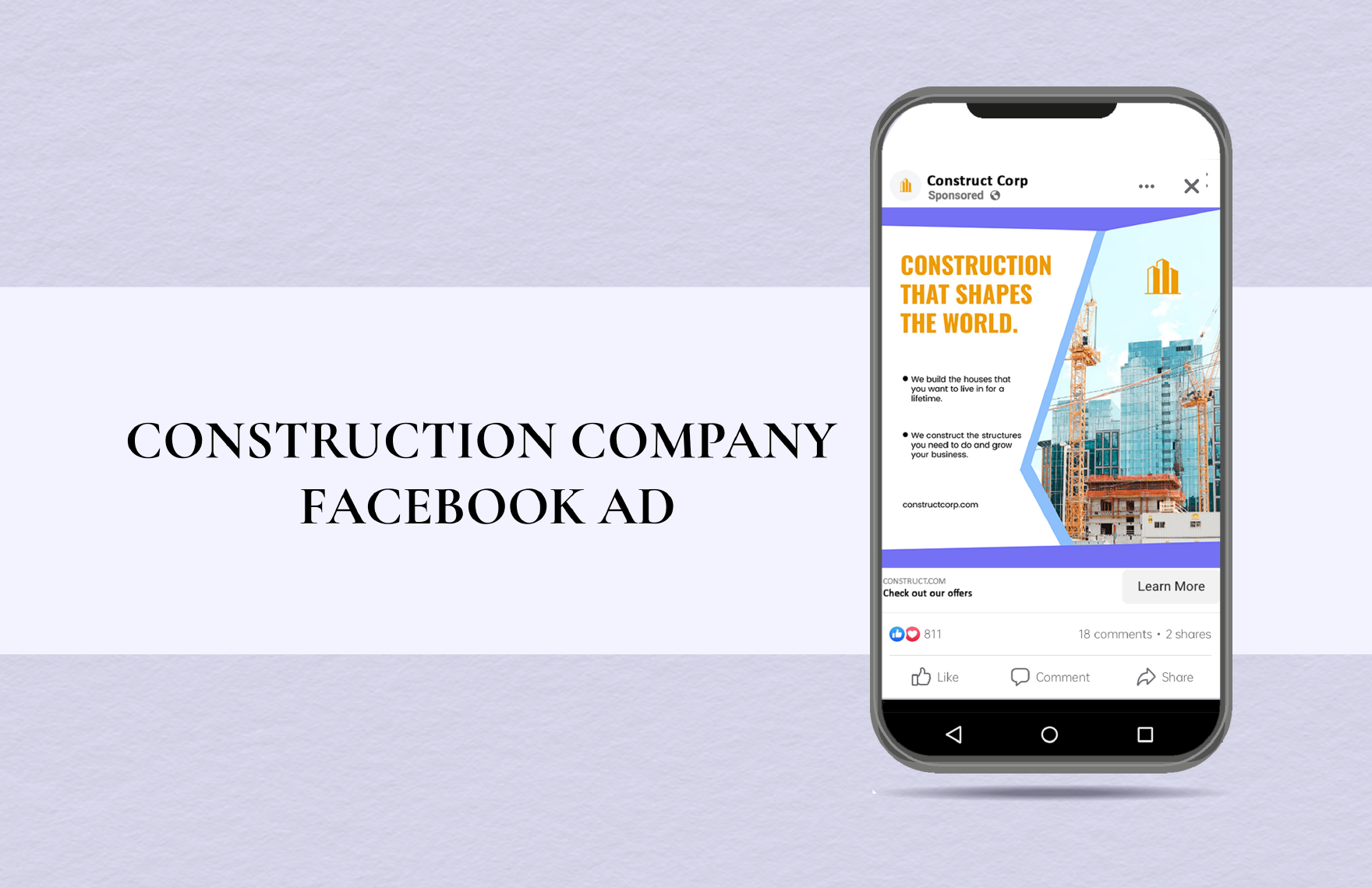 Construction Company Facebook Ad