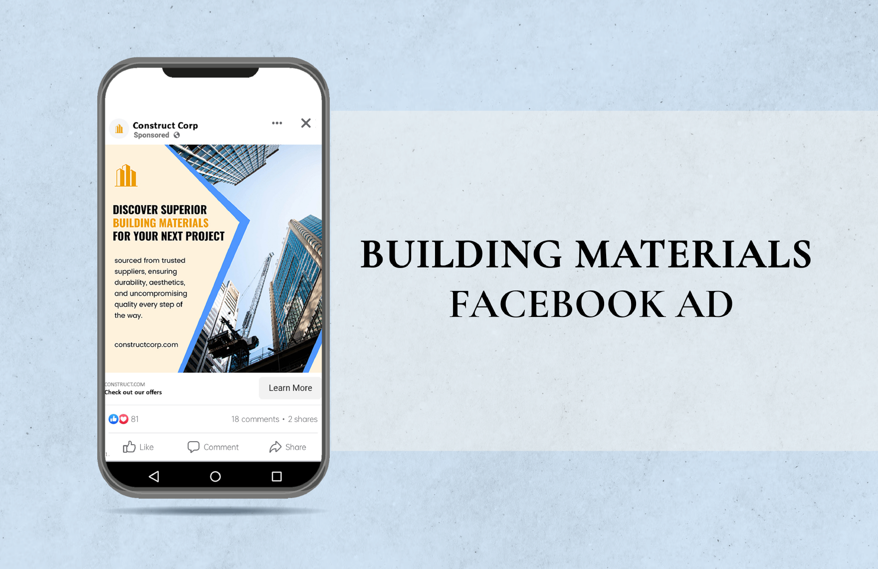 Building Materials Facebook Ad