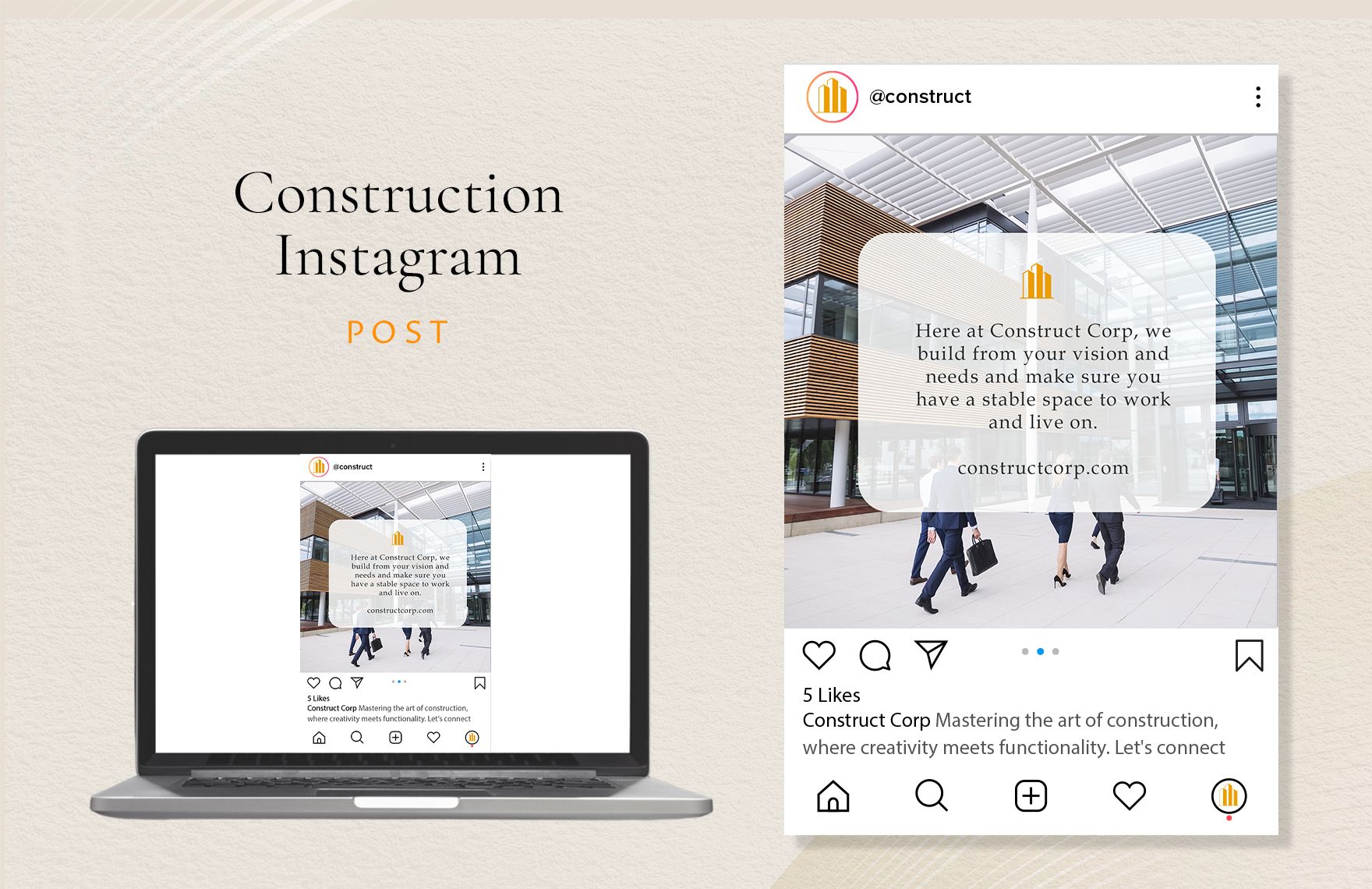 Construction  Instagram Post