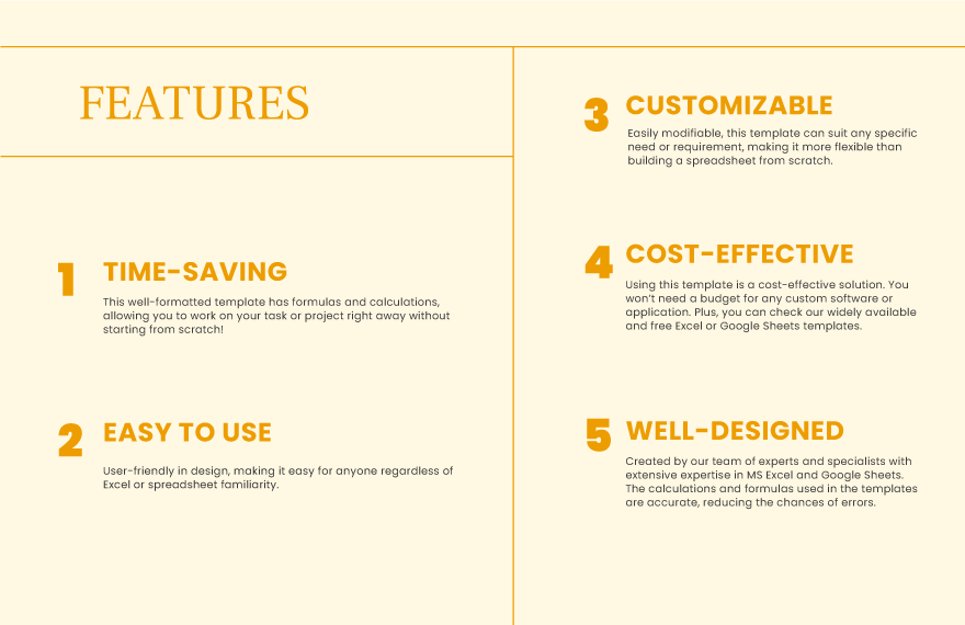 Balance Sheet Projection Template