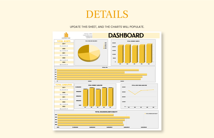 Balance Sheet Projection Template