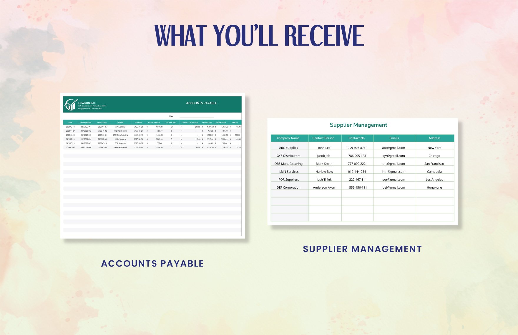 Accounts Payable Template