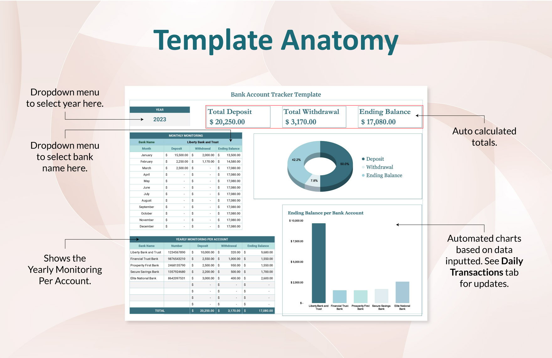 Bank Account Tracker Template