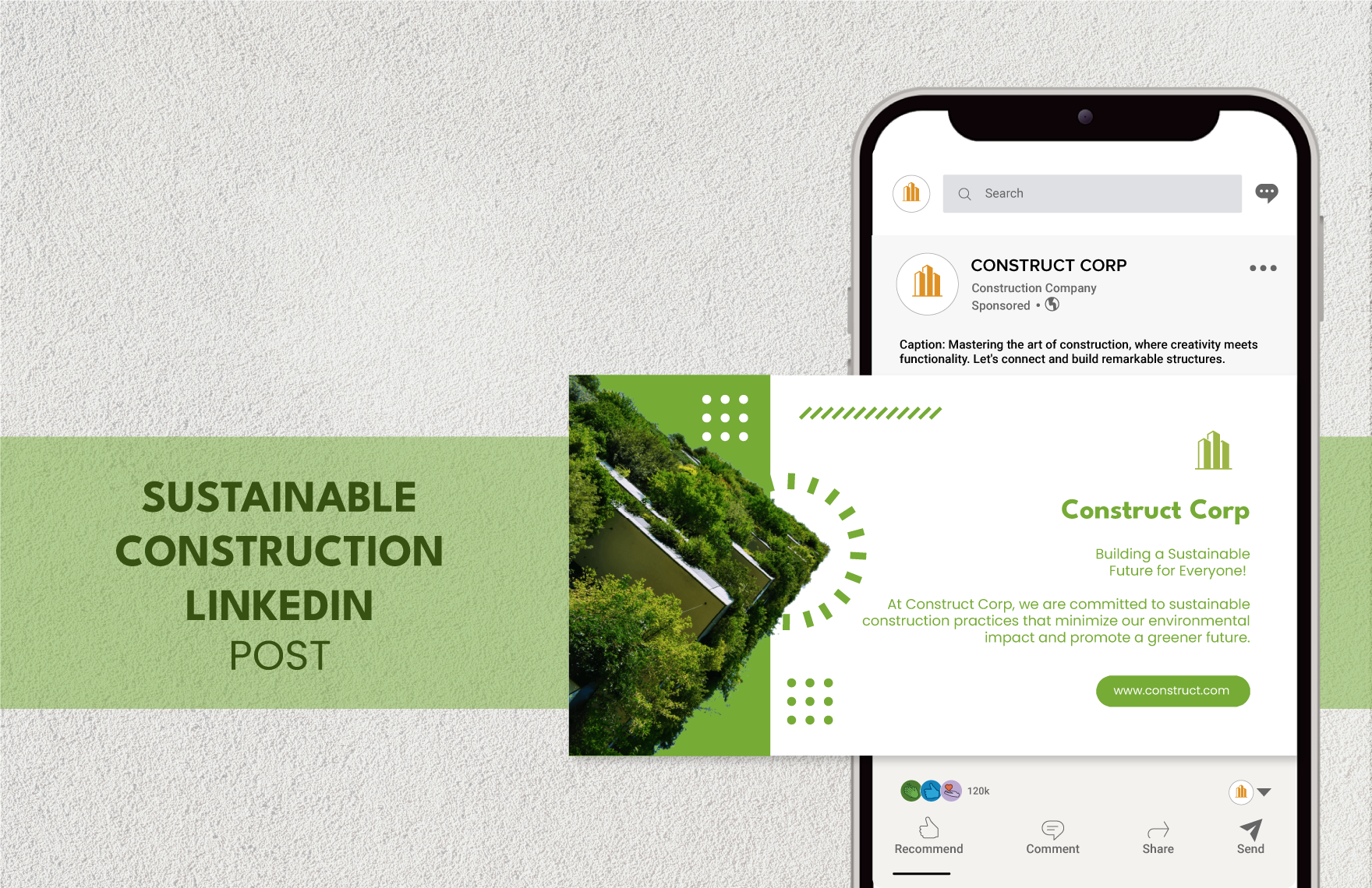 Sustainable Construction LinkedIn Post