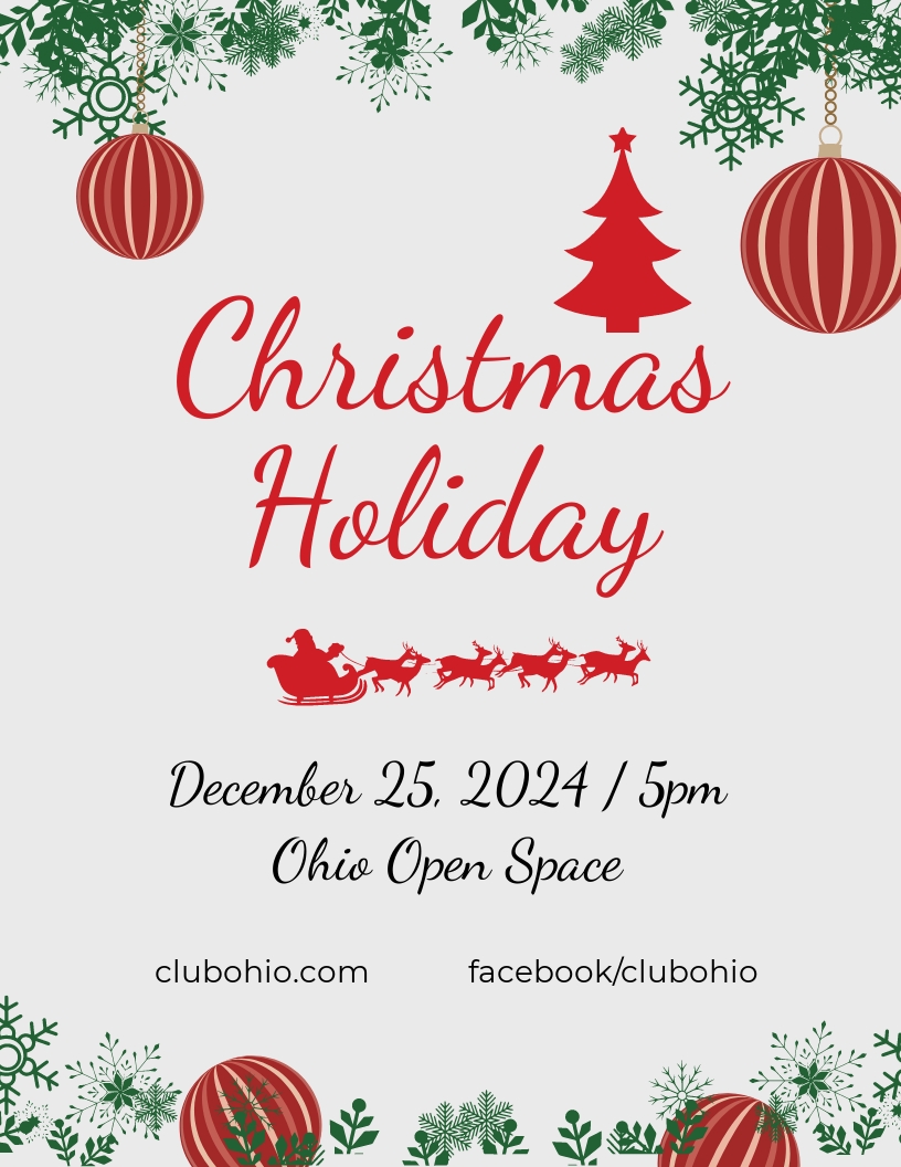 Free Holiday Flyer Templates