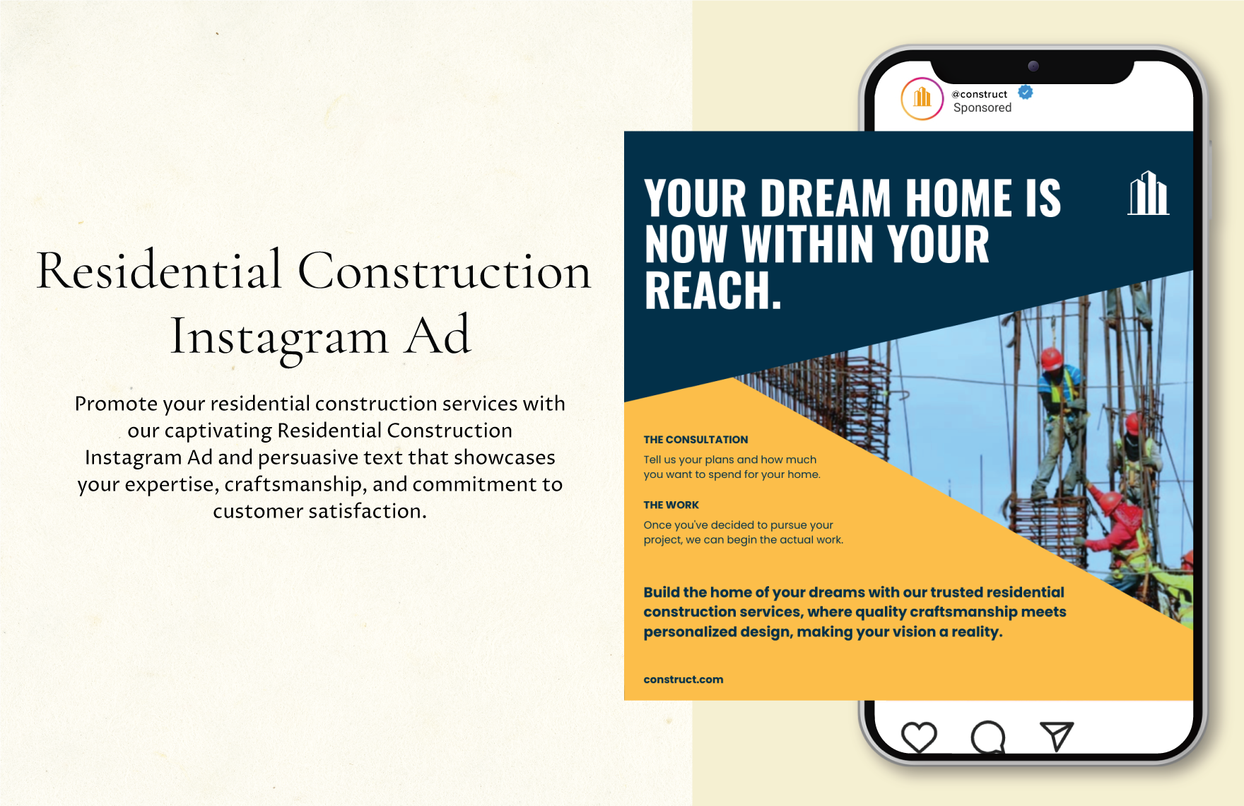 Residential Construction Instagram Ad