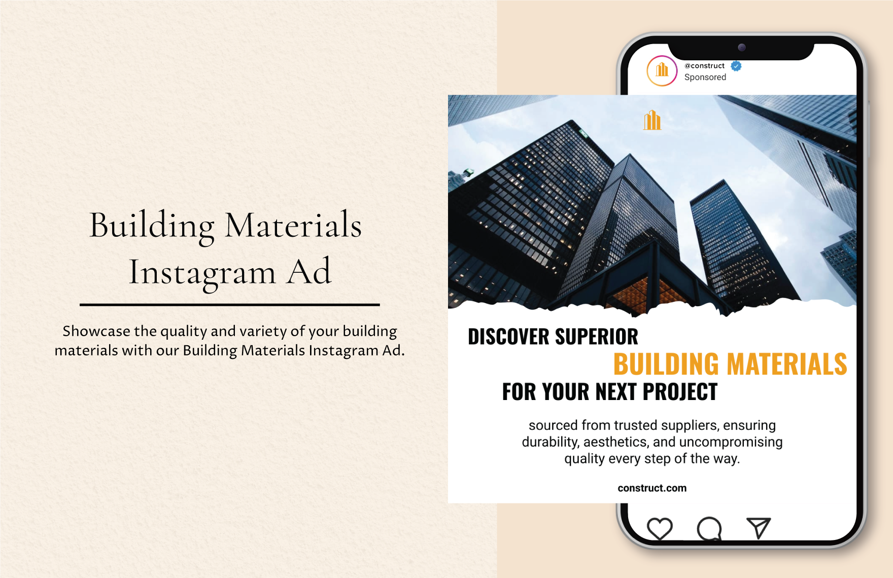 Building Materials Instagram Ad