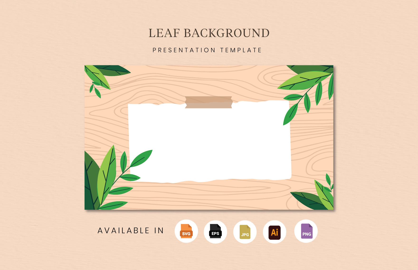 Leaf Background Presentation
