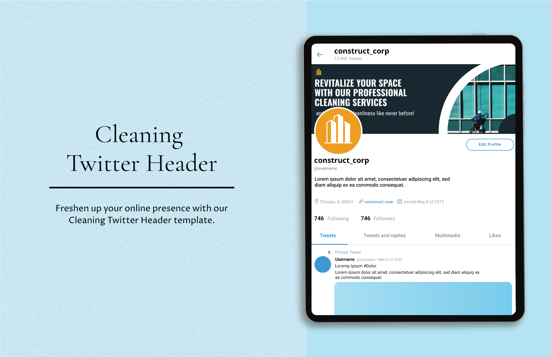 Cleaning Twitter Header