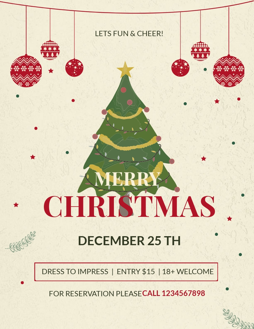 FREE Christmas Flyer Template - Download in Word, Google Docs, PDF ...