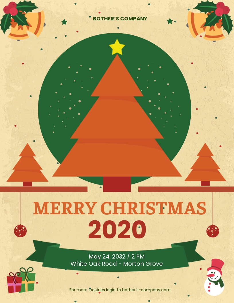 Christmas Flyer Templates in Microsoft Word (DOC)