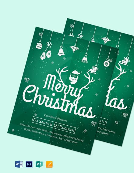 35 Free Christmas Flyer Templates Apple Mac Pages Template Net