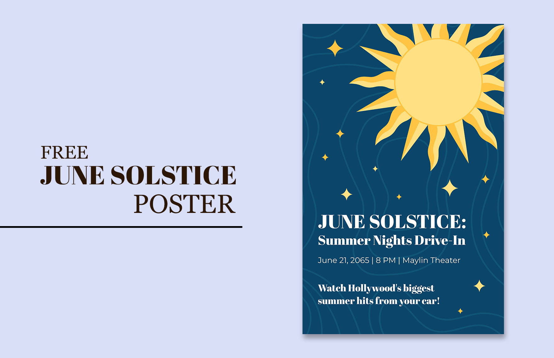 Free June Solstice Poster