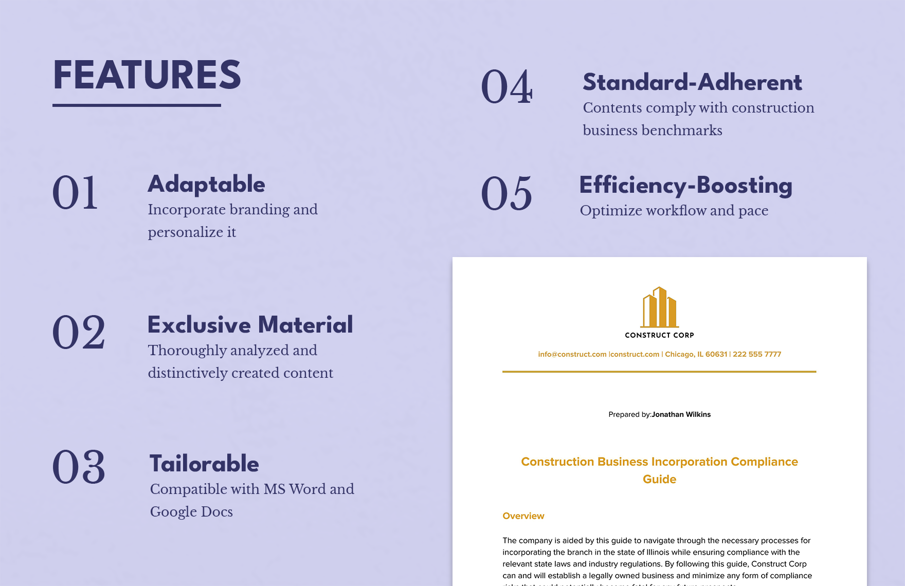 Construction Business Incorporation Compliance Guide