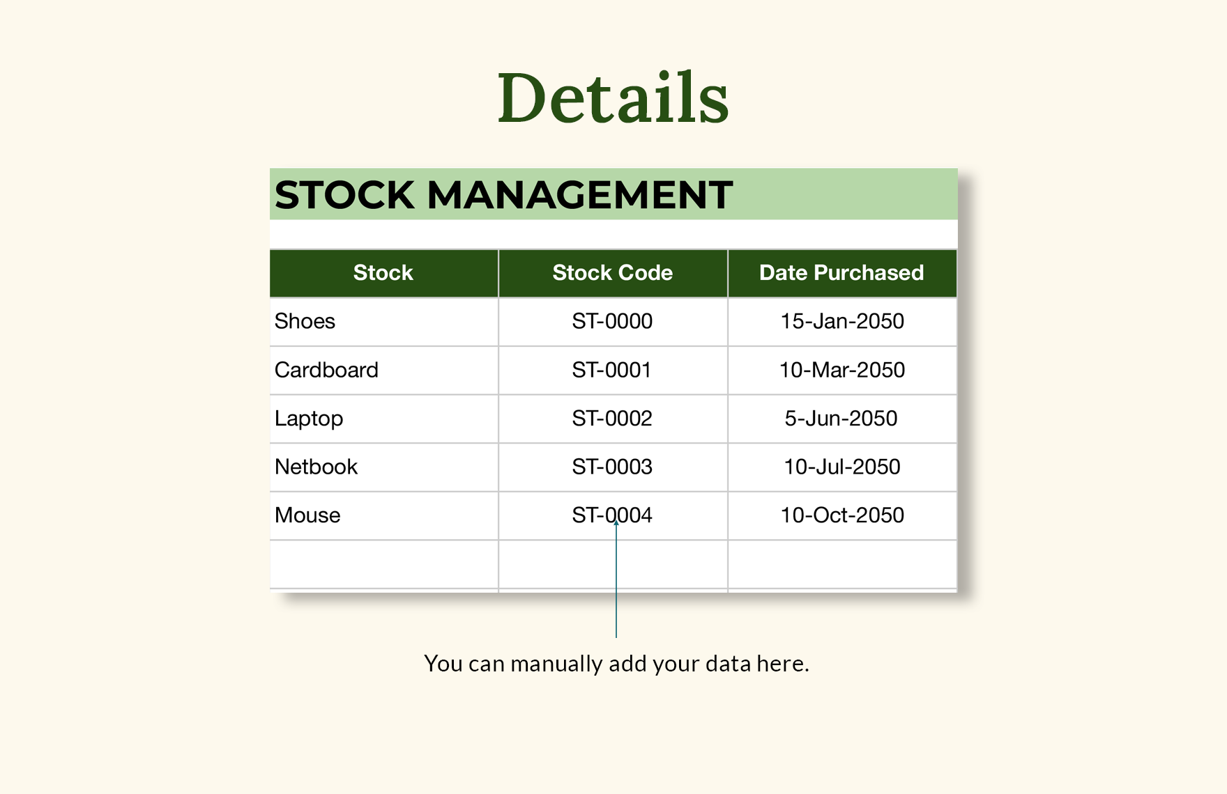 Stock Portfolio Template