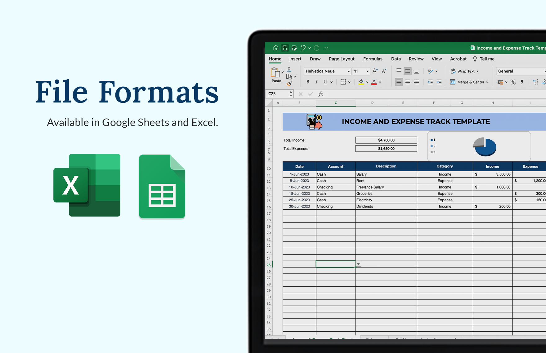 Income and Expense Tracker Template - Download in Excel, Google Sheets ...