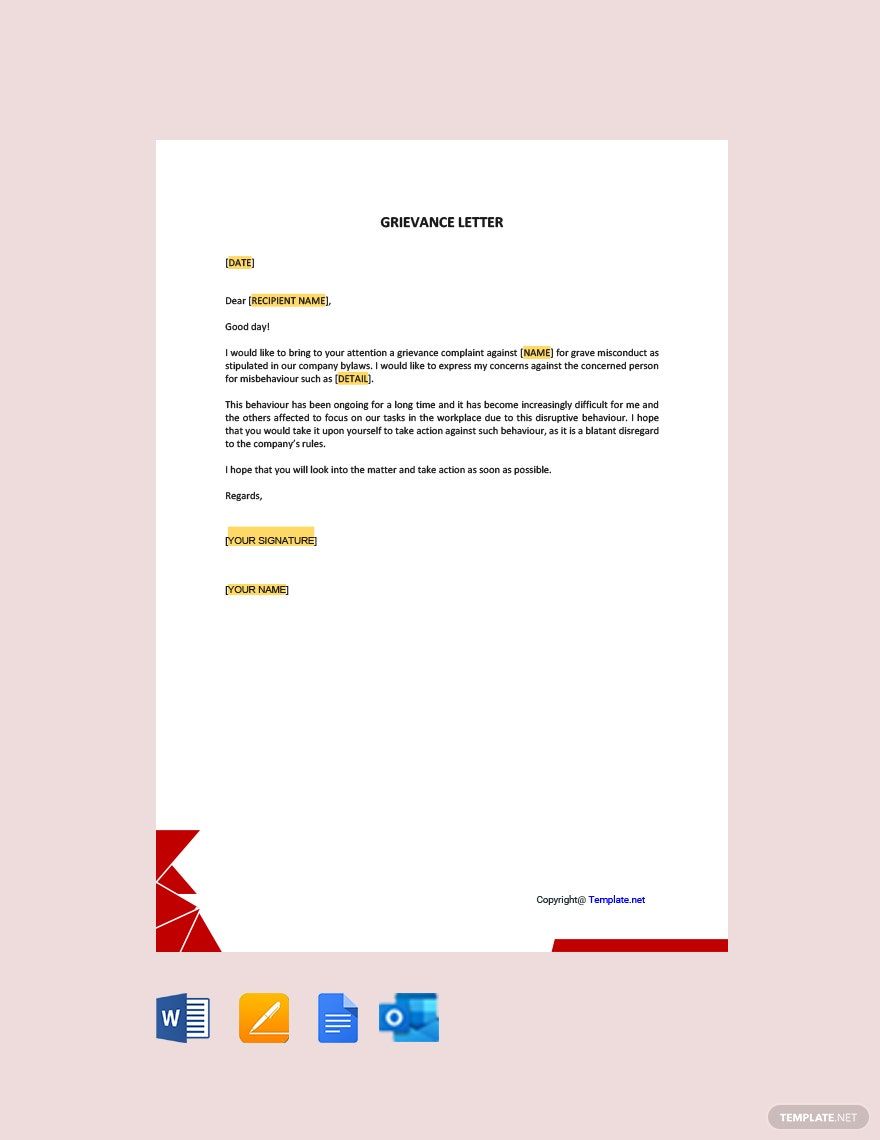 how-to-write-a-formal-grievance-letter-uk-printable-form-templates