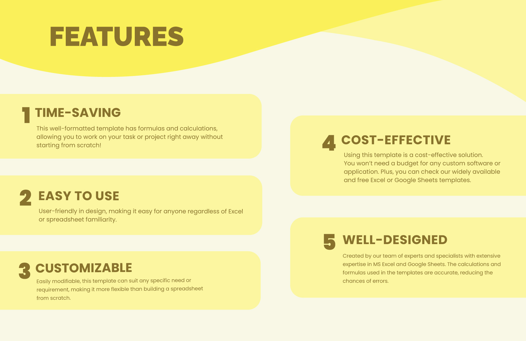 Overhead and Operating Expense Projection Template