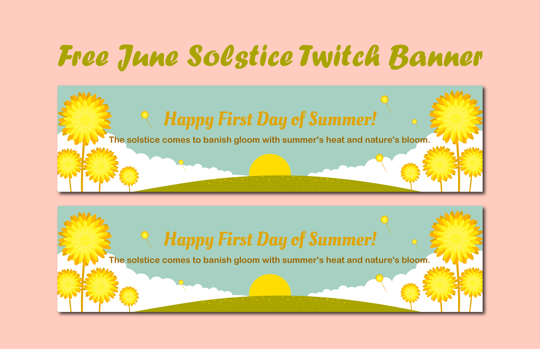 June Solstice Twitch Banner