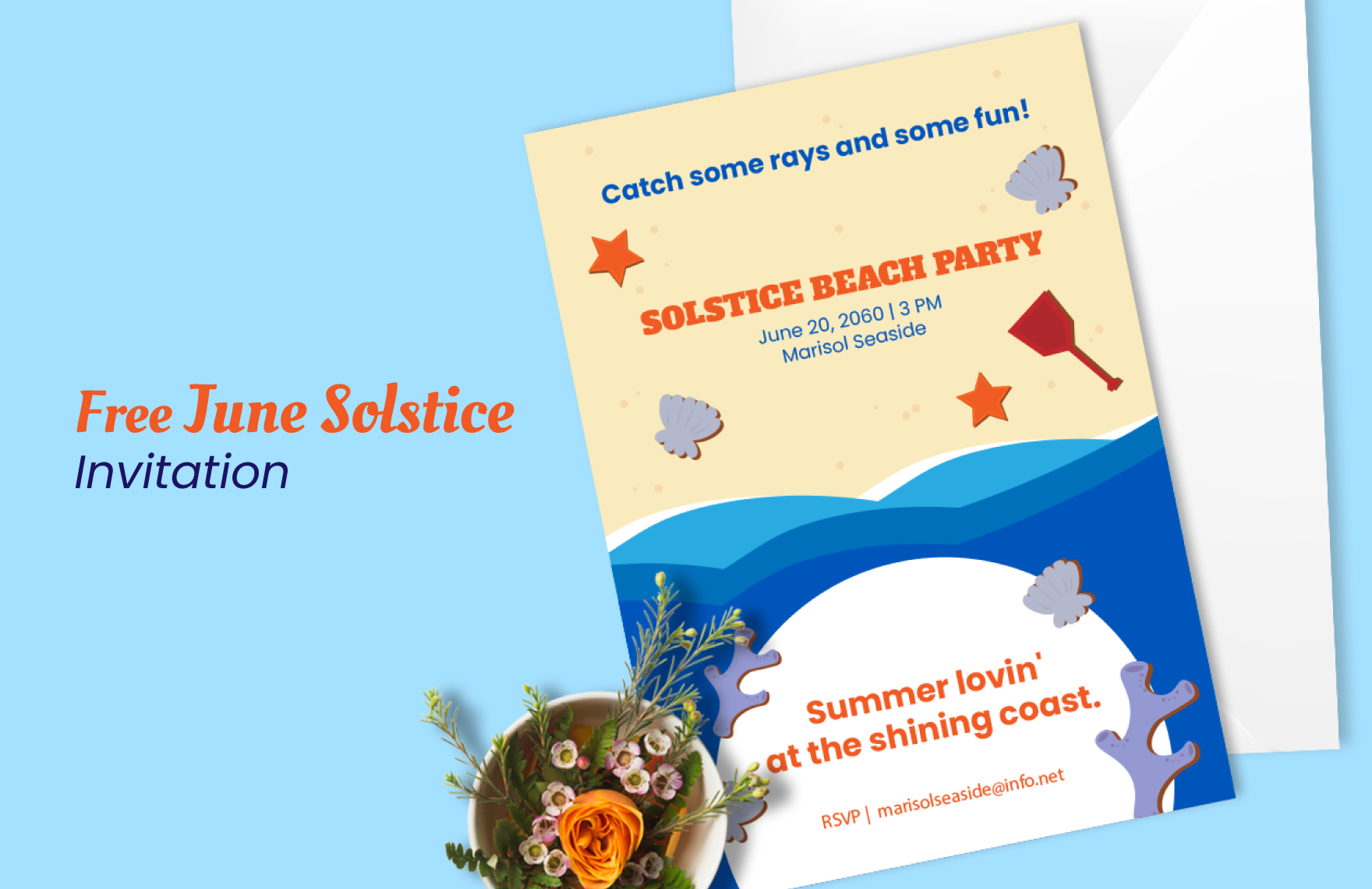 Free June Solstice Invitation in Word, Google Docs, Illustrator, PSD, EPS, SVG, JPG, PNG