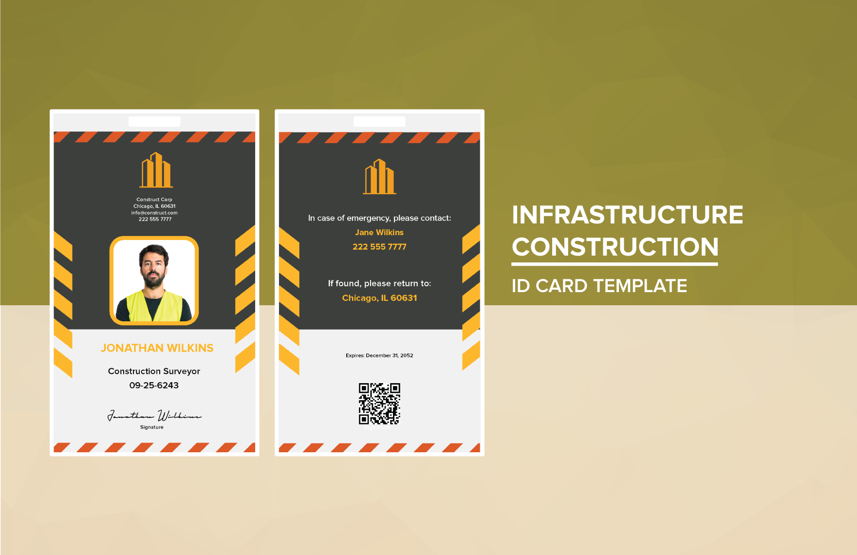 Infrastructure Construction ID Card