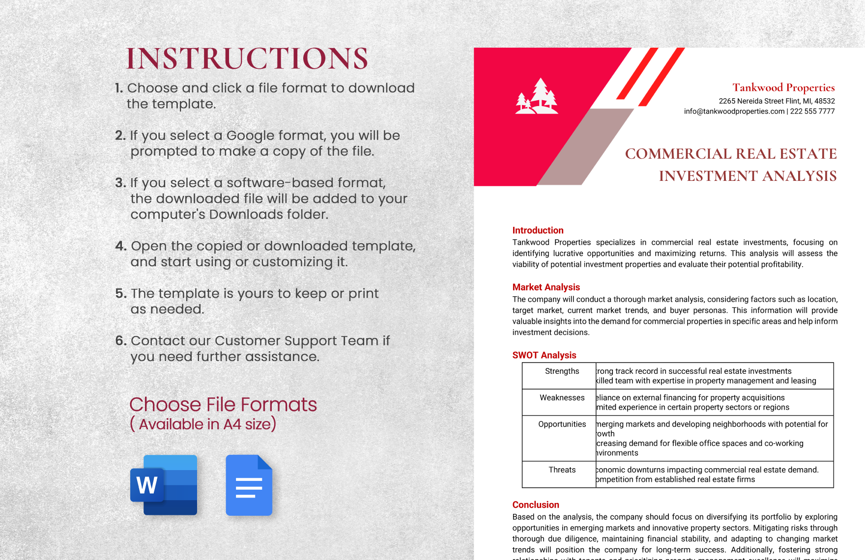 Commercial Real Estate Investment Analysis Template