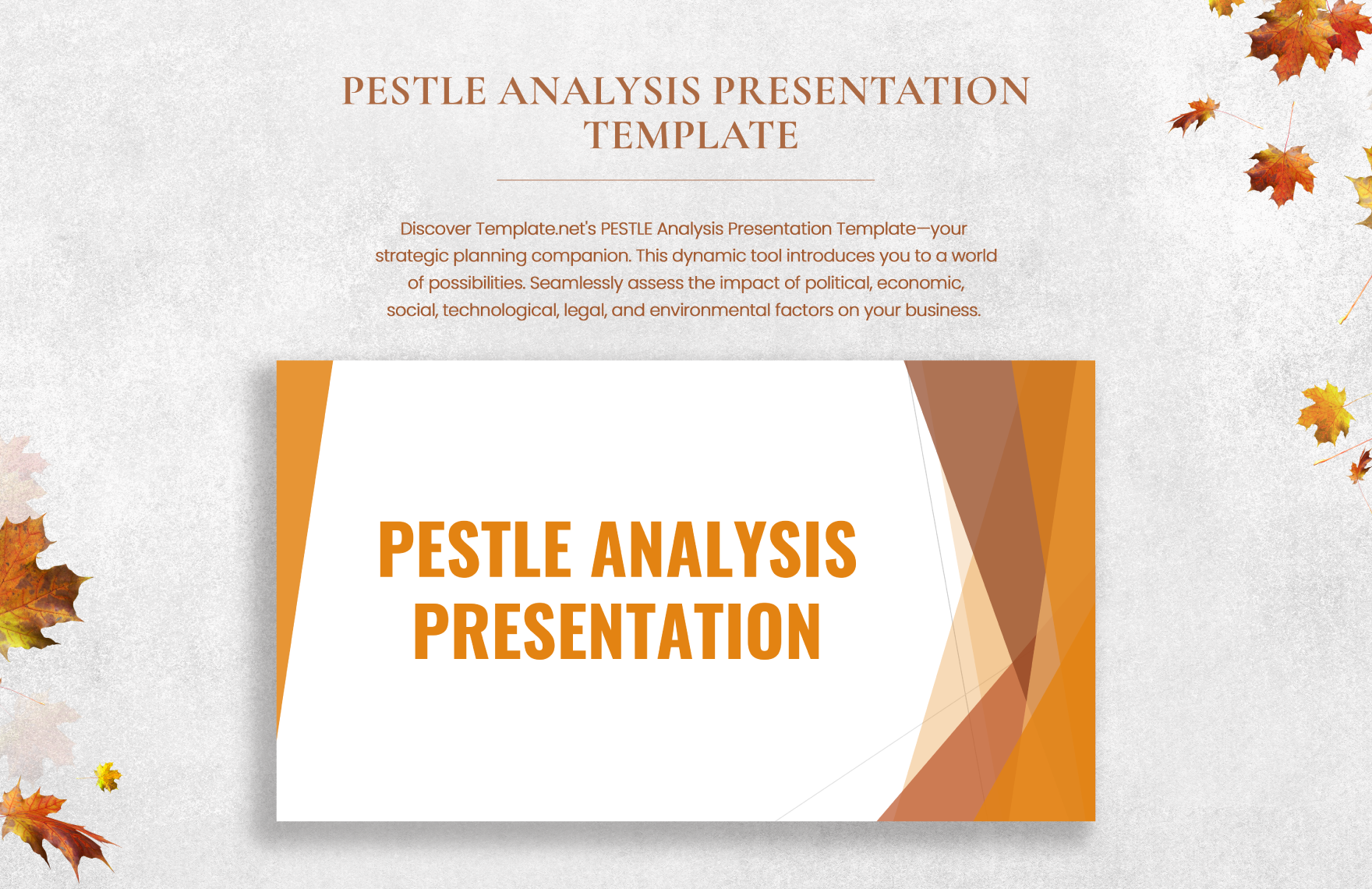 PESTLE Analysis Presentation Template