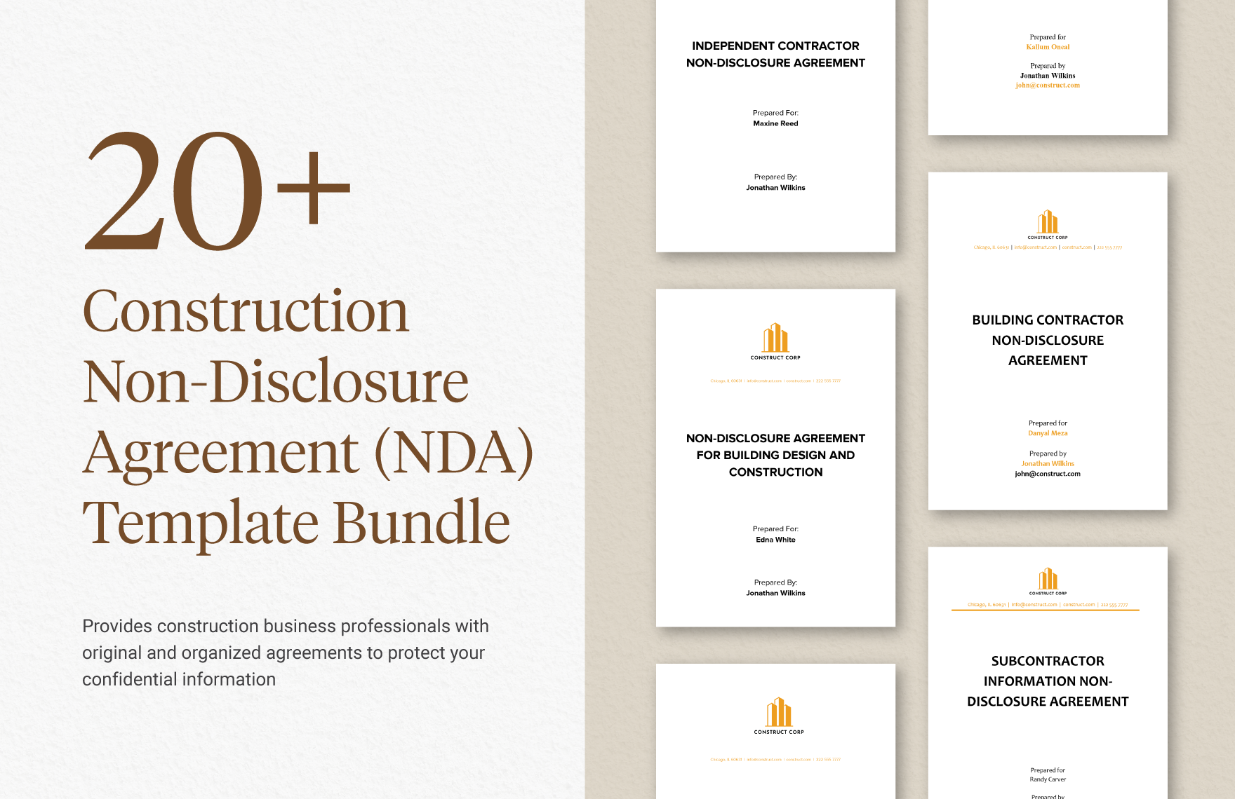 construction-non-disclosure-agreement-nda-template-bundle