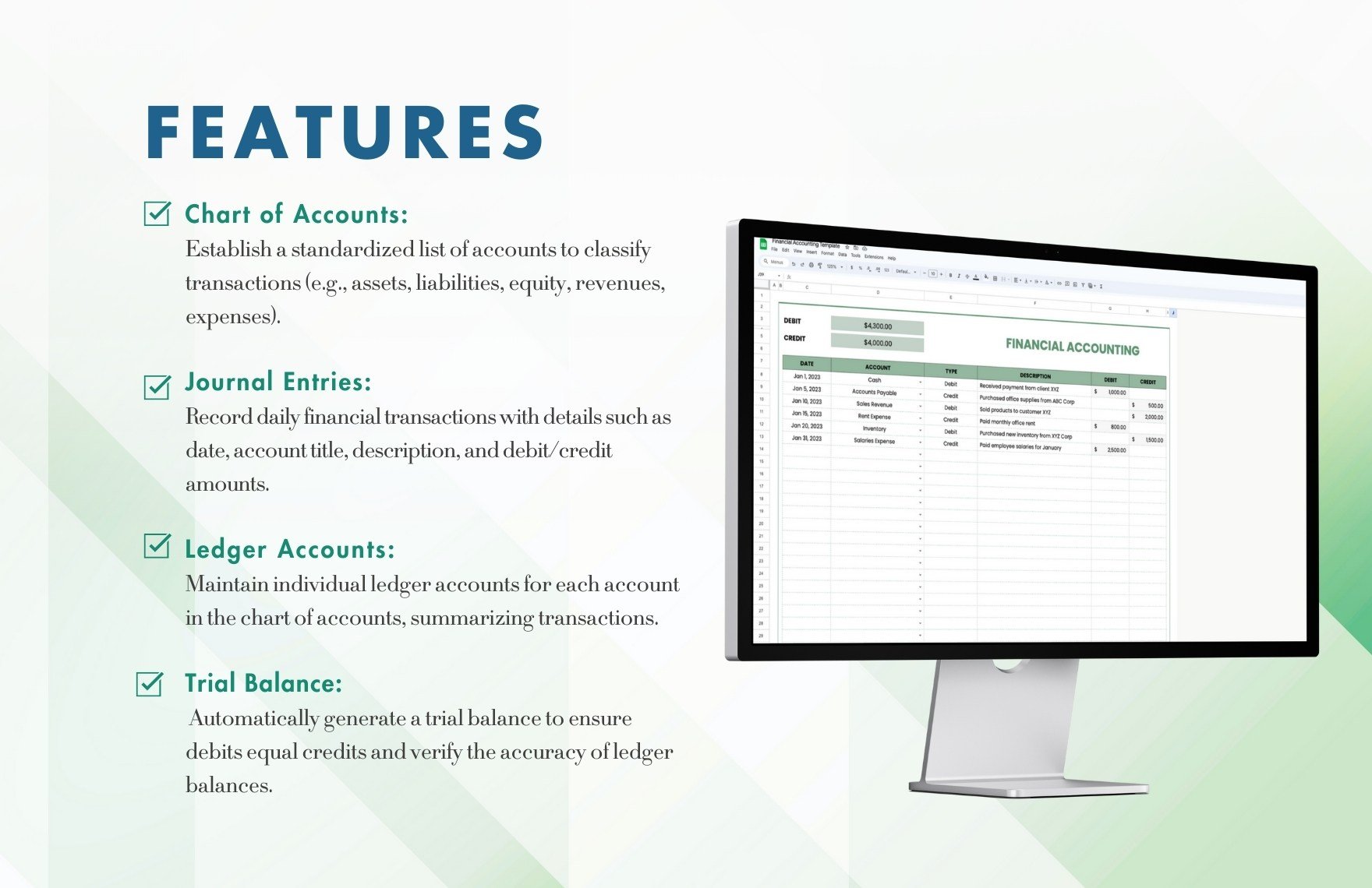 Financial Accounting Template
